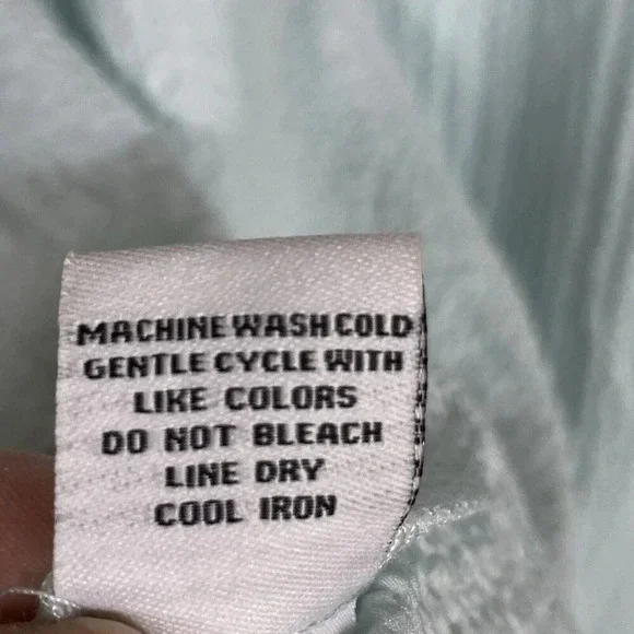 Habitat Soft Crinkle Womens Top Size Medium M Textured Long Sleeve Button Tunic - Picture 10 of 11